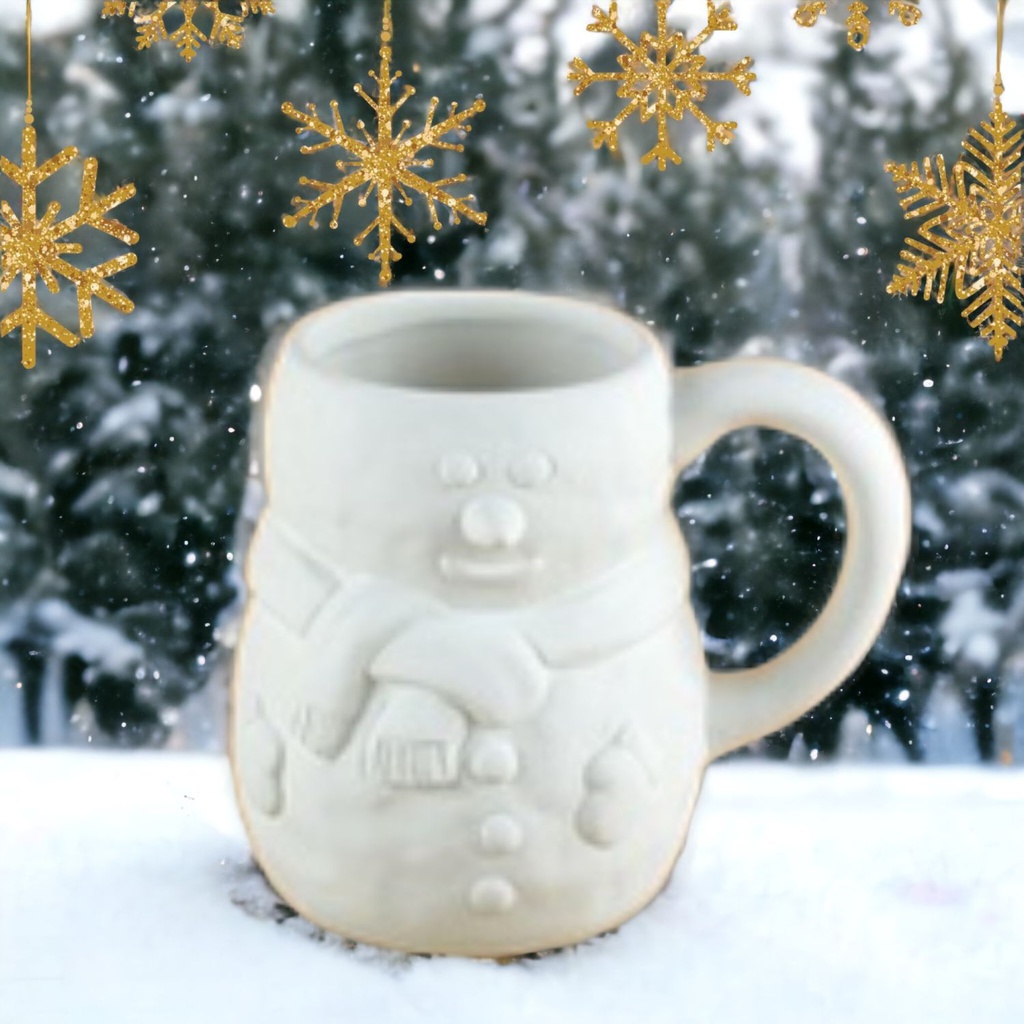 Xmas Snowman with Scarf & Gloves Mug (carton of 6)