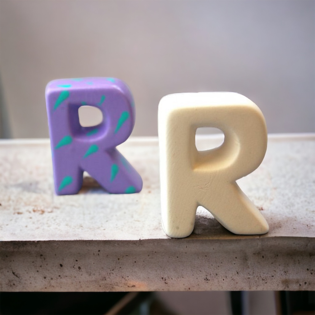 3D Letter R 4.5cm (pack of 6)