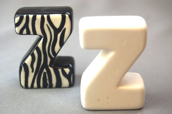 3D Letter Z 4.5cm Inner Wrap Quantity 6