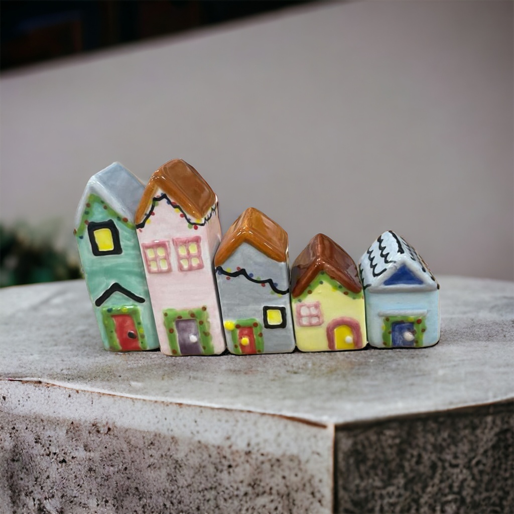 Miniature House Set (carton of 3) sets of 5