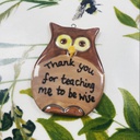 Owl Flat Decoration (carton of 12)