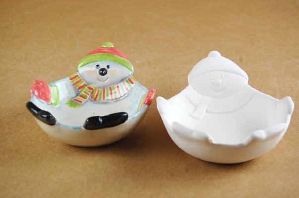 Winter Snowman Bowl Dish (carton of 6)