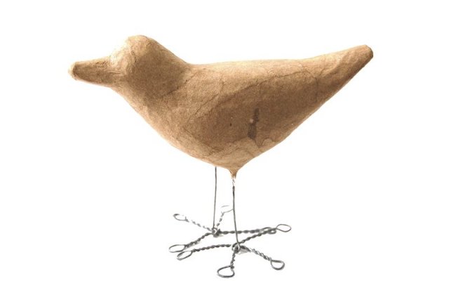 Papermache Bird with wire feet Pack of 6