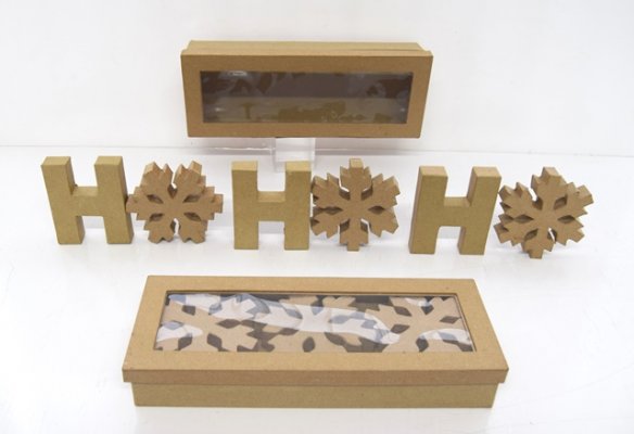HoHoHo Snowflake letter Kit Pack of 6