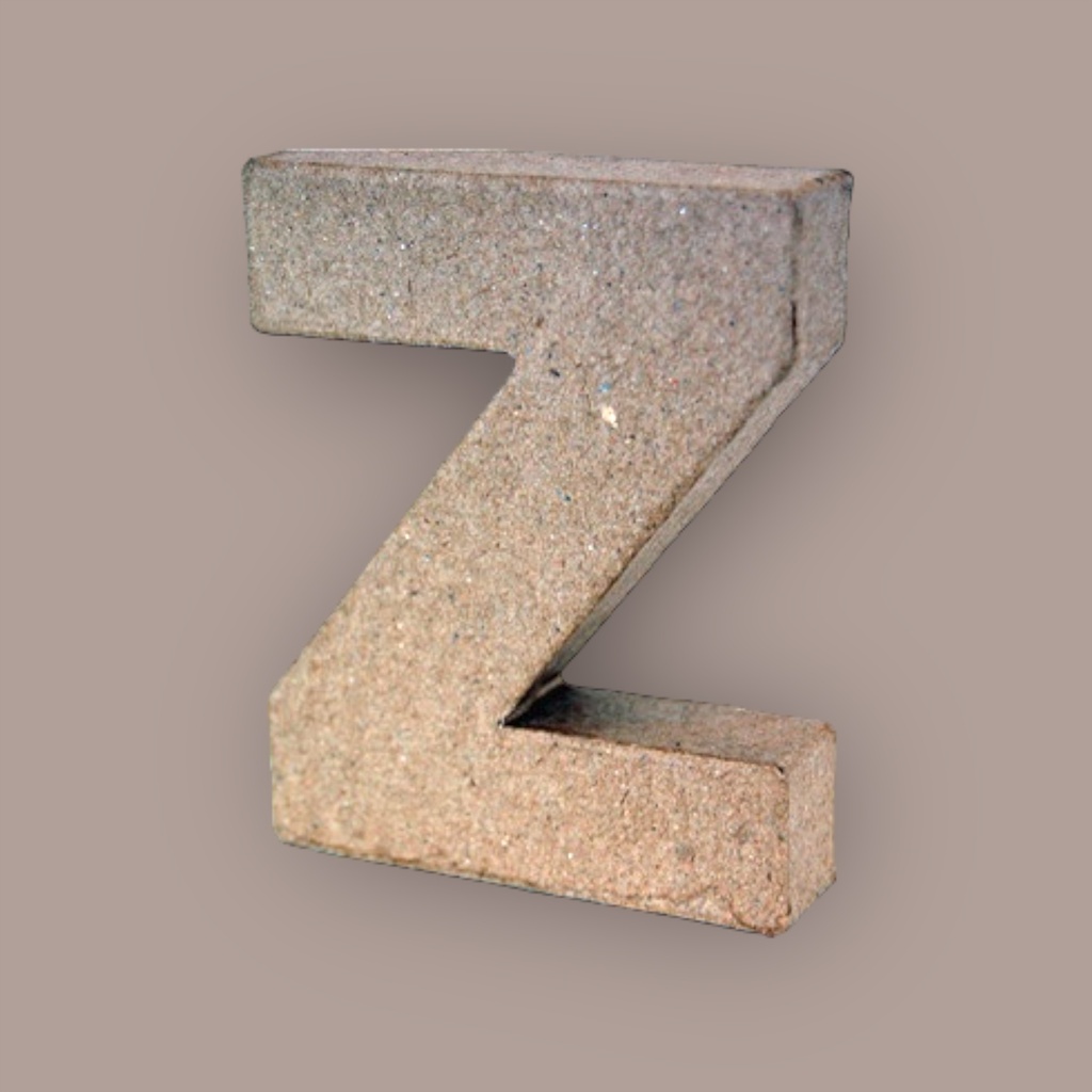 PaperMache Letter 4" Z PACK OF 5