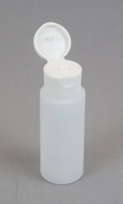 Empty Fillable Plastic Bottle with Fliptop Lid 2oz