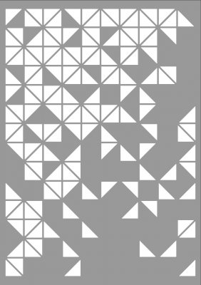 A4 Pattern Triangles Mask Stenci