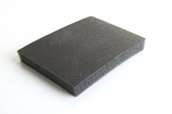 Rubber Scrubber Single-Sided Grit7.5cm x 10cm sponge block Sponge one side & grit abrasive