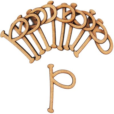 Pronty Crafts - MDF Letter P - 2.8cm (10pk)