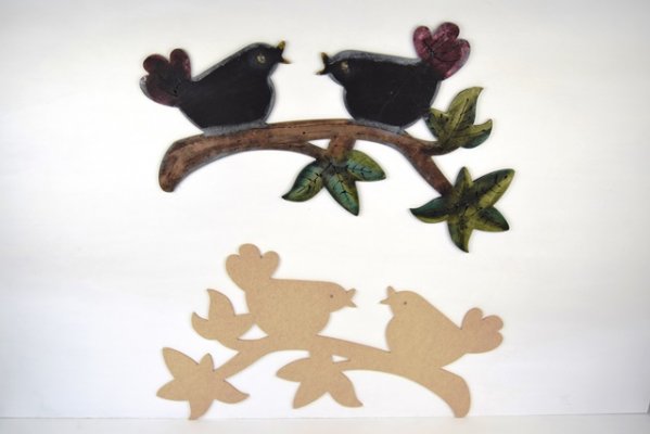 MDF Birds on a branch