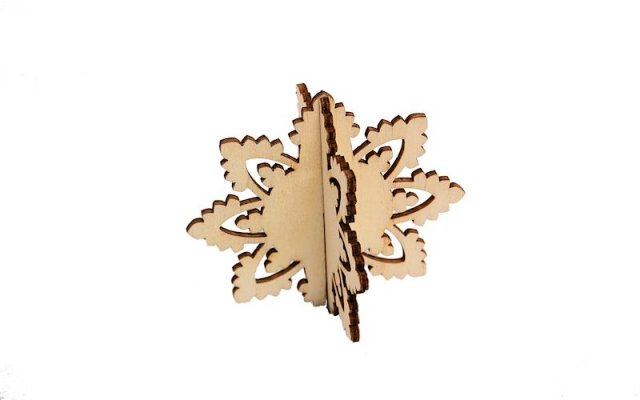 Plywood 3-D Ornament Star