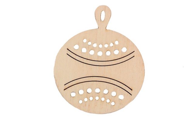 Plywood Xmas Ornaments - ball
