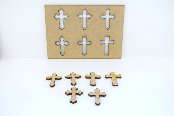 Mini Cross Embellishments-6 designs