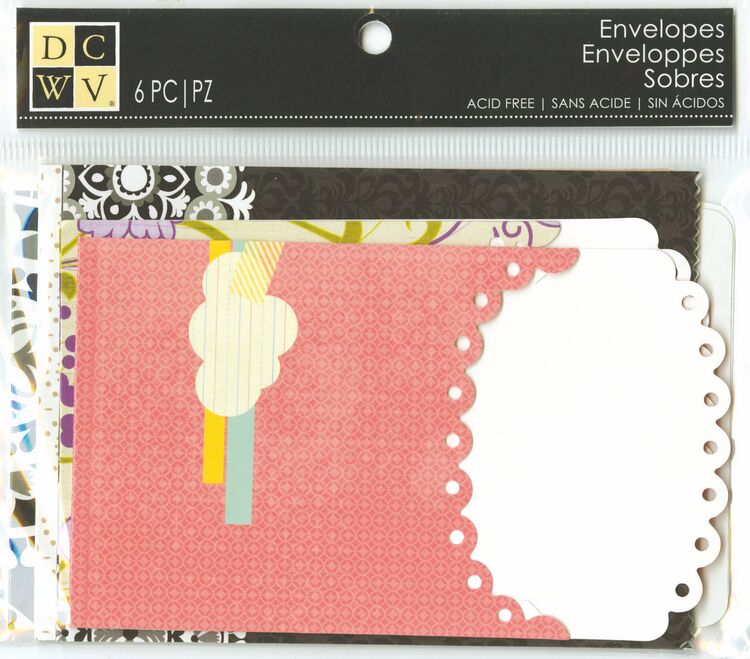 6X6.5 Assorted Envelopes - 6 P