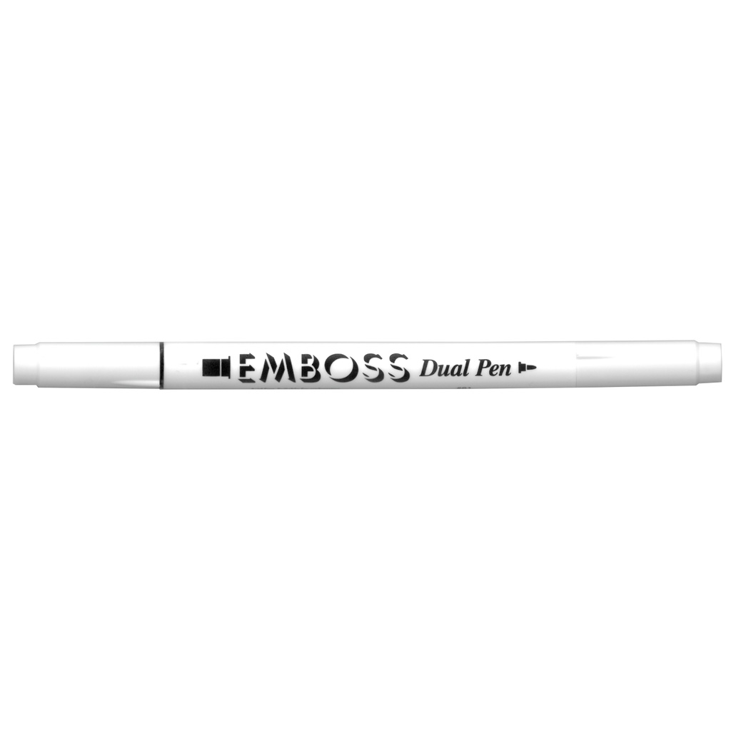 Emboss Clear Dual Pen (Chisel & Bullet Tip)