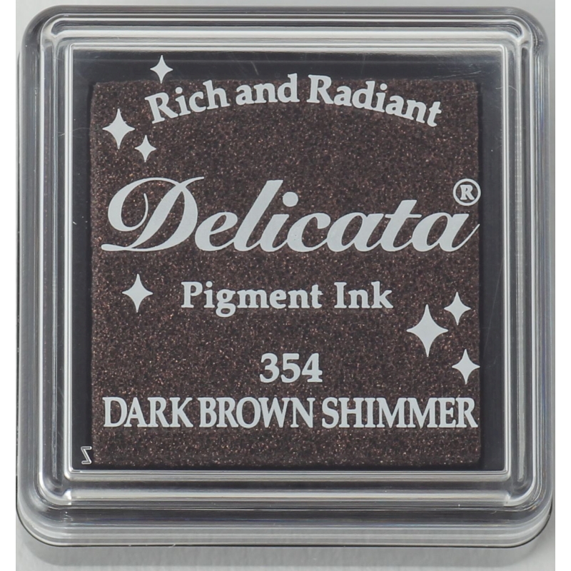 Dark Brown Shimmer Delicata Ink Pad Small