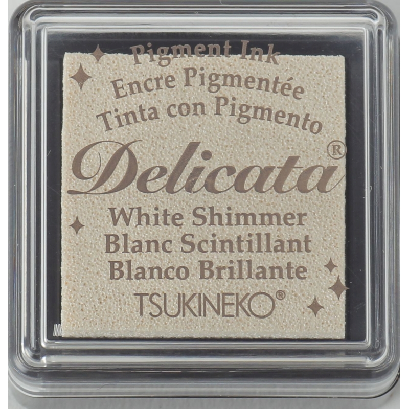 White Shimmer Delicata Ink Pad Small