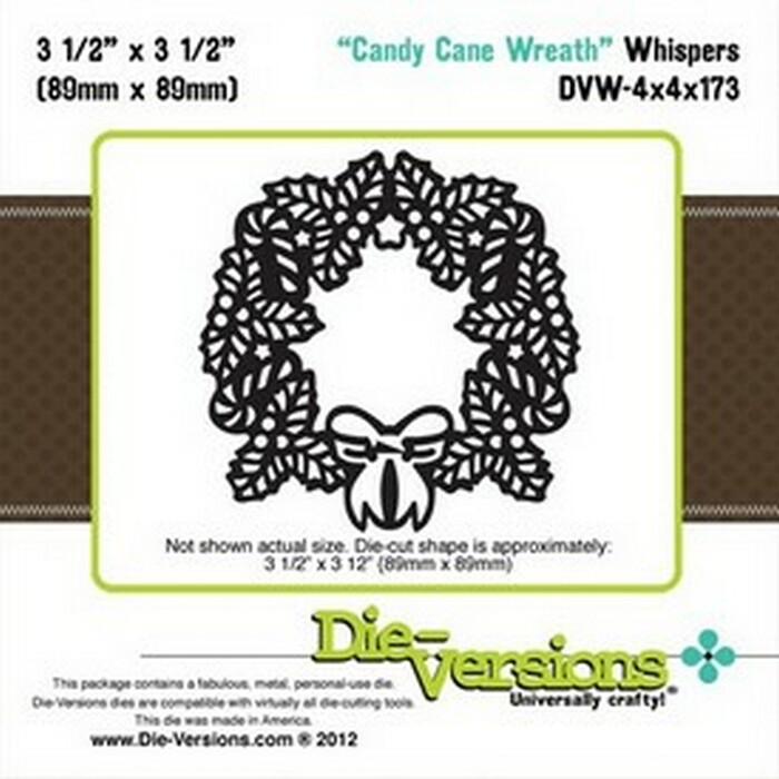 Whispers - Candy Cane Wreath