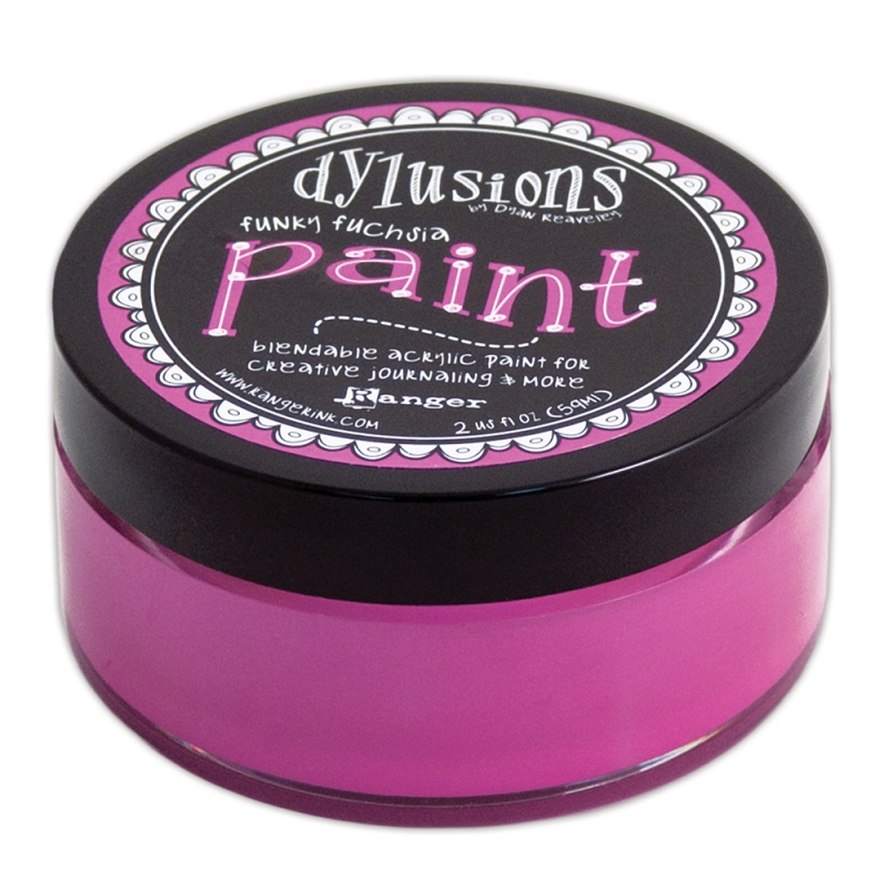Dylusions Acrylic Paint - Funky Fuchsia (2oz)