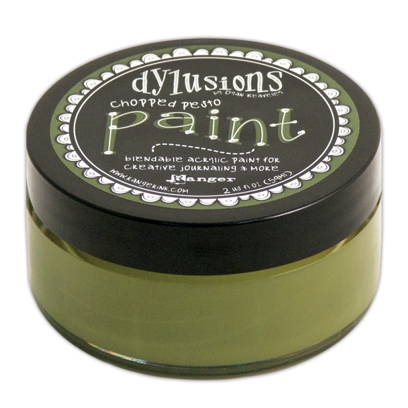 Dylusions Paint Chopped Pesto