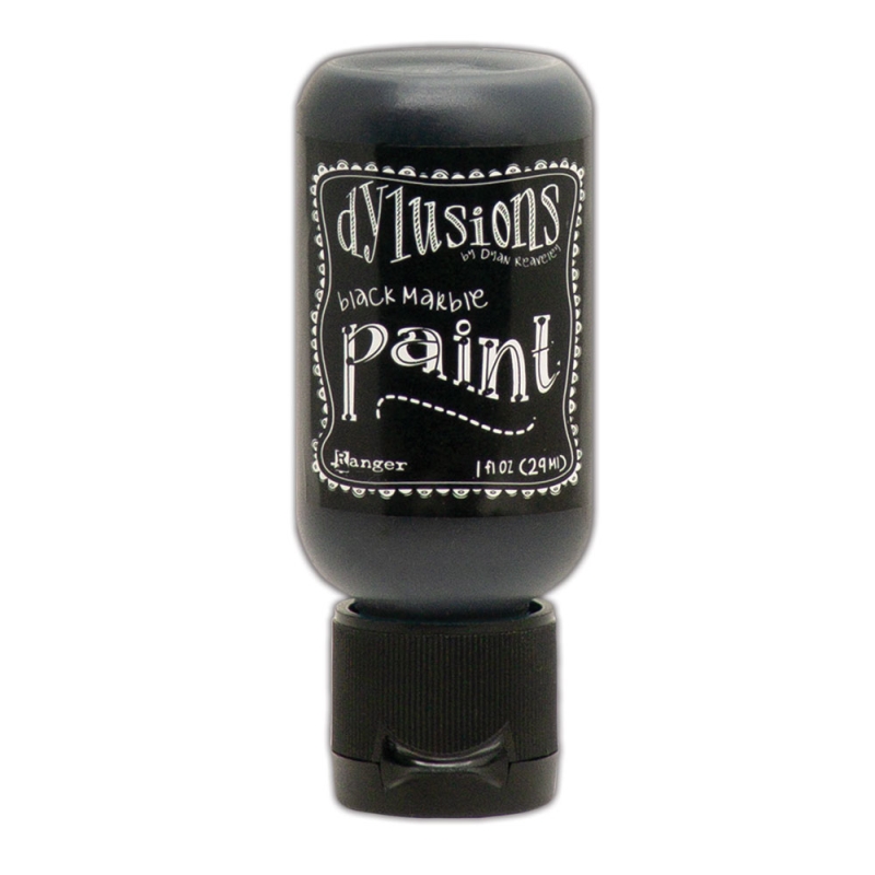 Dylusions Paint Black Marble
