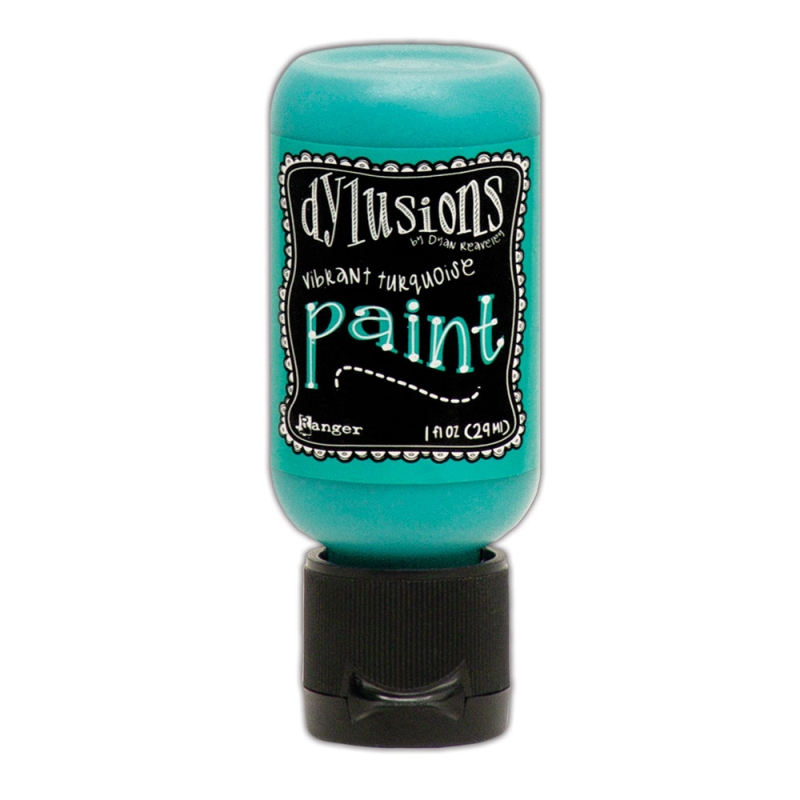 Dylusions Paint Vibrant Turquoise