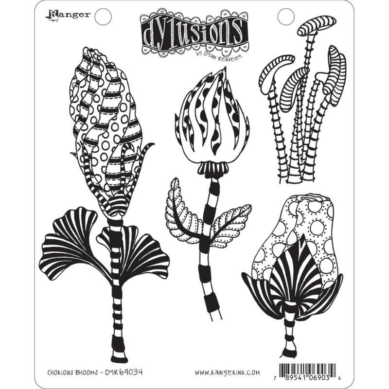 Dylusions Stamp Glorious Blooms