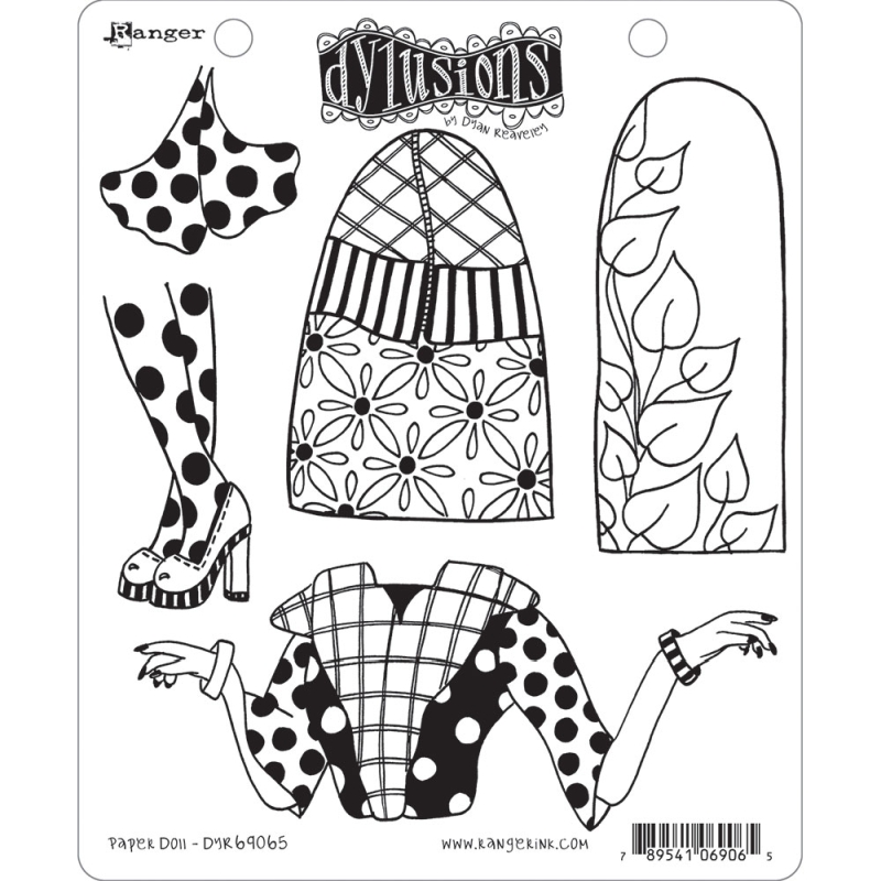 Dylusions Stamp Paper Doll