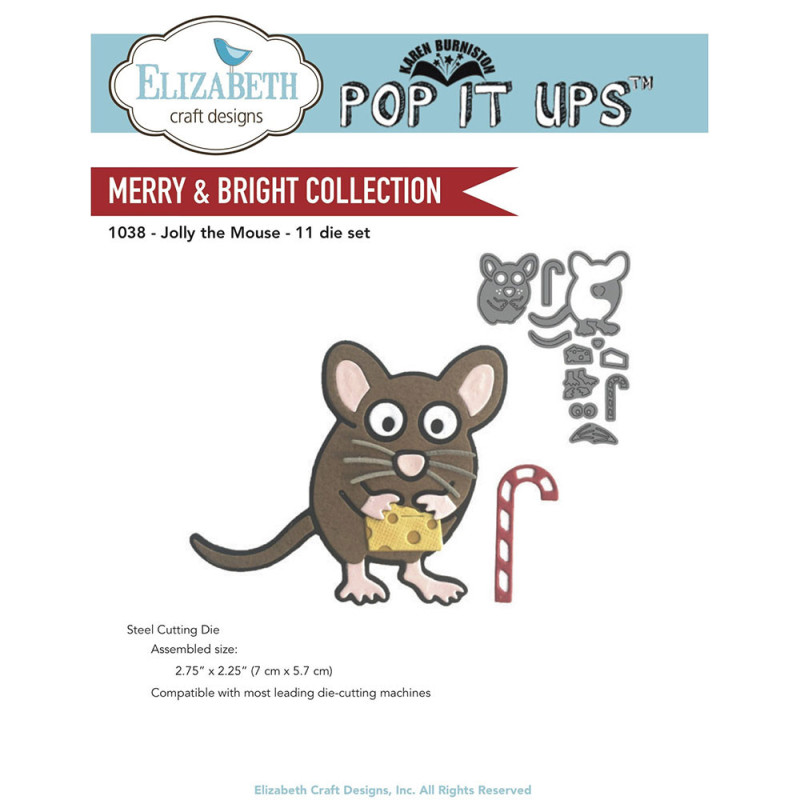 Elizabeth Craft Designs - Jolly the Mouse Die Set