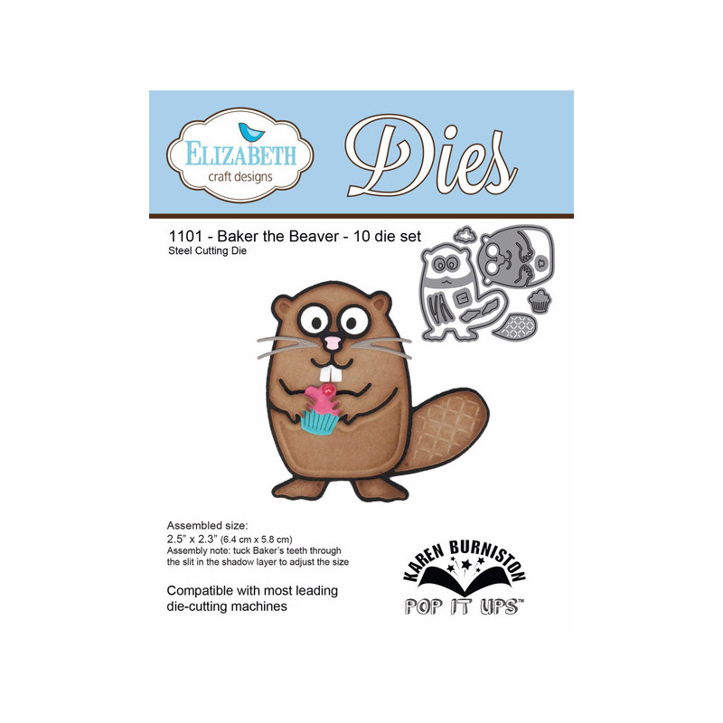 Elizabeth Craft Designs - Baker the Beaver Die Set