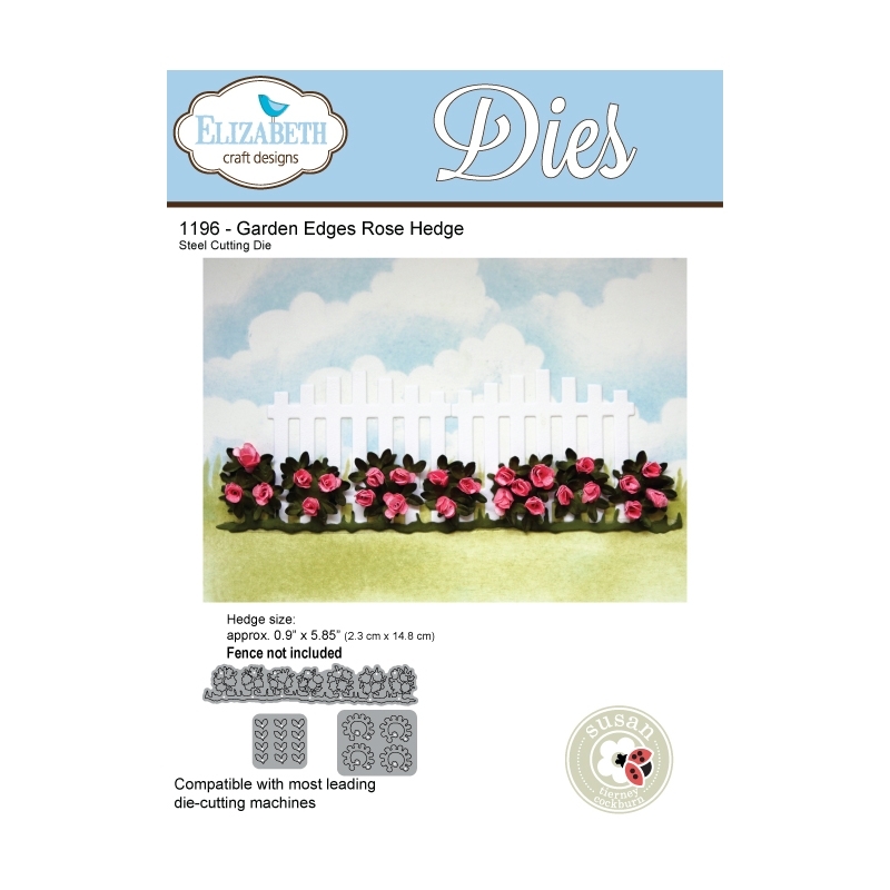 Elizabeth Craft Designs – Garden Edges Rose Hedge Die