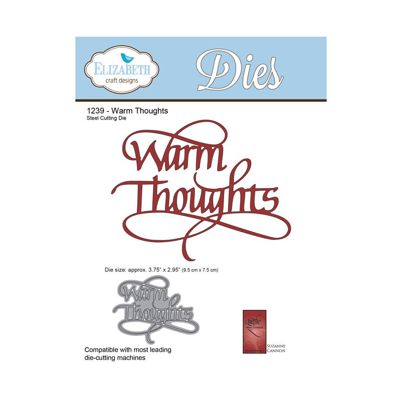 Elizabeth Craft Designs - A Way With Words: Warm Thoughts Die