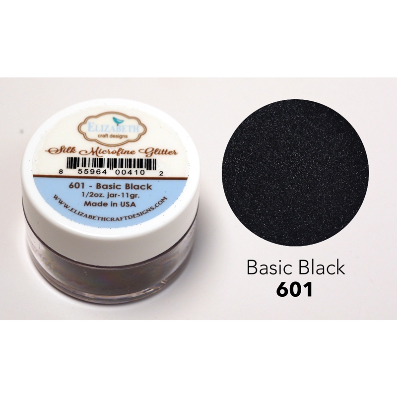 Elizabeth Craft Designs - Basic Black Silk Microfine Glitter 