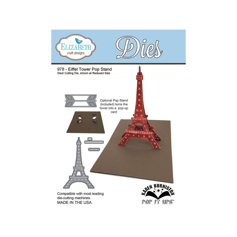Elizabeth Craft Designs - Eiffel Tower Pop Stand Die Set – POP IT UPS