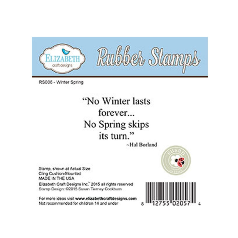 Elizabeth Craft Designs - Winter Spring Rubber Stamp