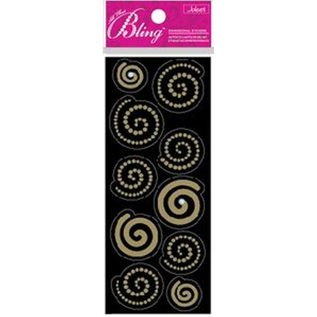 Bling Mini Gold Swirls