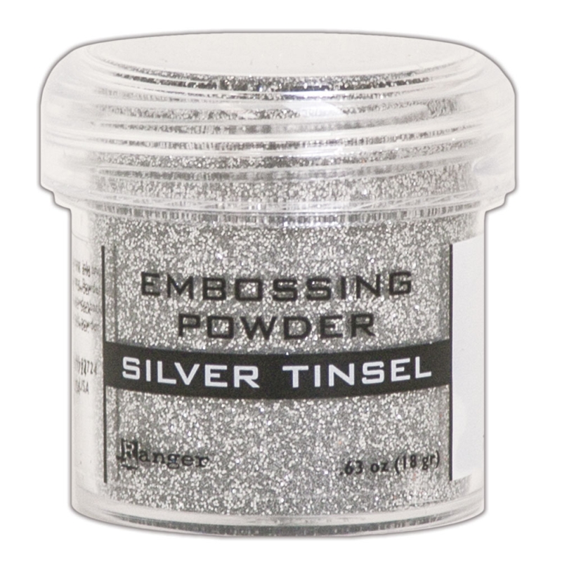 Embossing Powder Silver Tinsel 