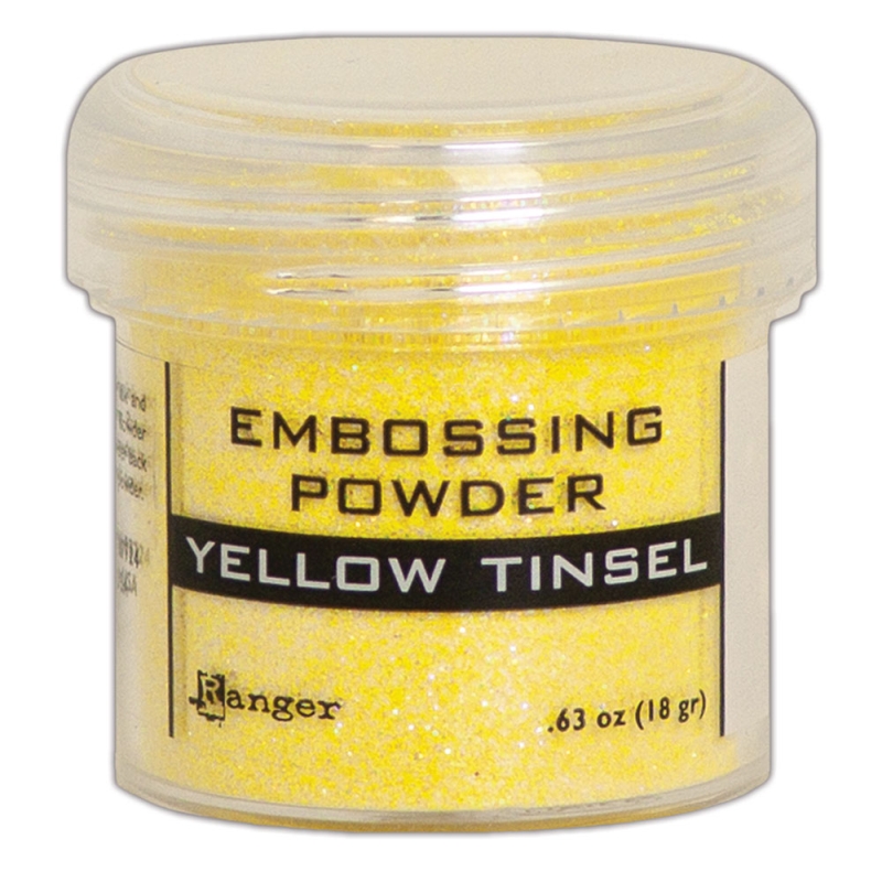Embossing Powder Yellow Tinsel
