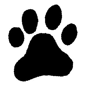 Paw Print - Traditional Wood Mounted Stamp