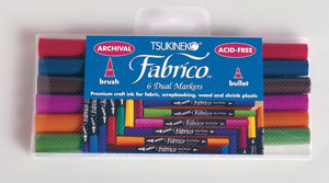Fabrico Dual Marker 6 Colour Set