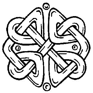 Celtic Motif 1 - Traditional Wood Mounted Stamp