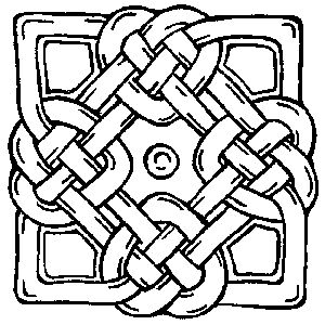 Celtic Motif 4 - Traditional Wood Mounted Stamp