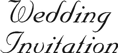 Wedding Invitation - Traditional Wood Mounted Stamp