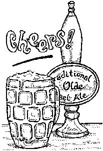 Beer Cheers - Traditional Wood Mounted Stamp
