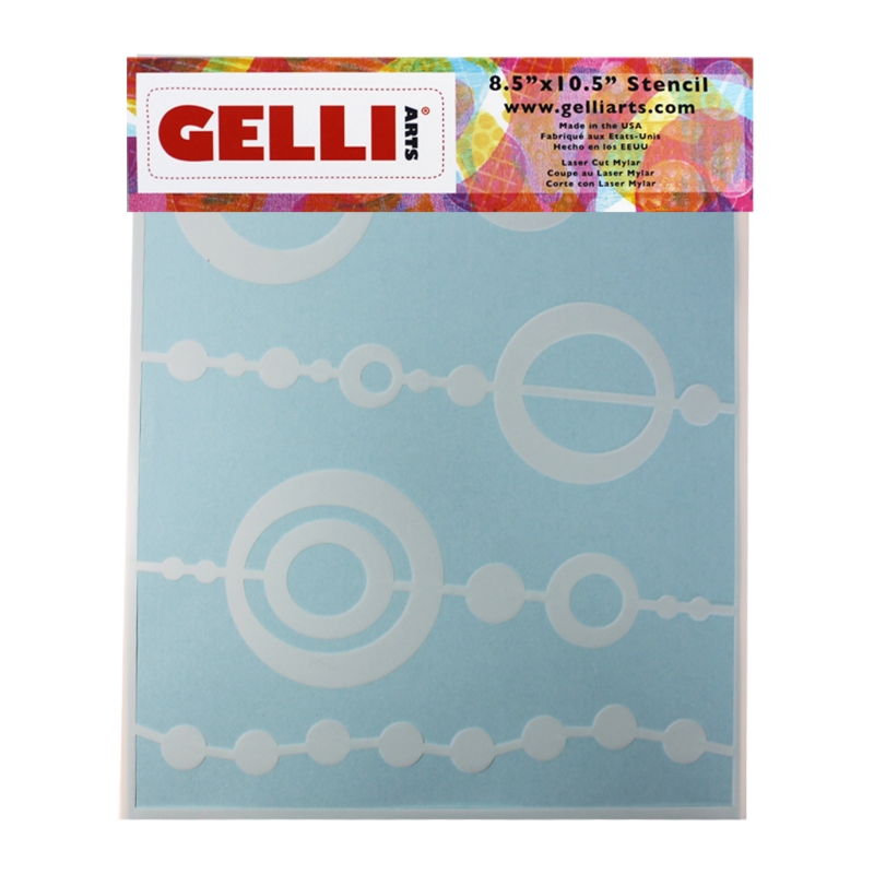 Gelli Arts Bead Stencil (For use with 8x10 plate)