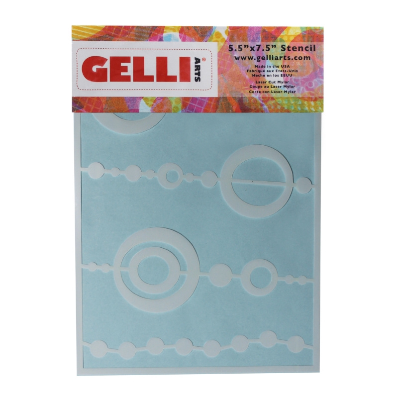 Gelli Arts Bead Stencil (For use with 5x7 plate)