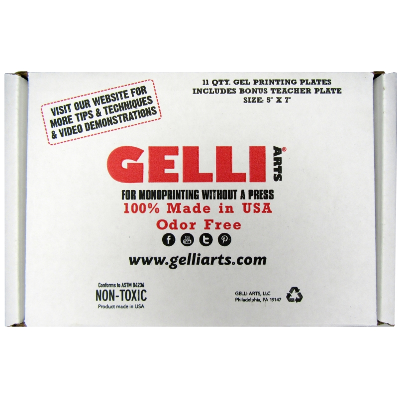 5&quot; x 7&quot; Class Pack of Gelli Printing Plates (11 units)