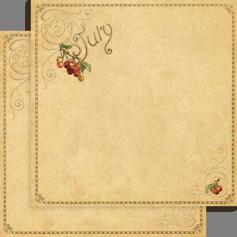 Graphic 45 - Place in Time - July Foundation 12"x12" Paper (x25 sheets)