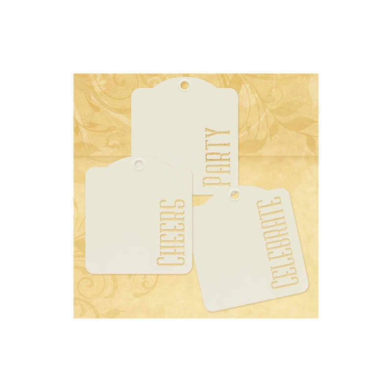 Cheers, Party, Ivory Tags