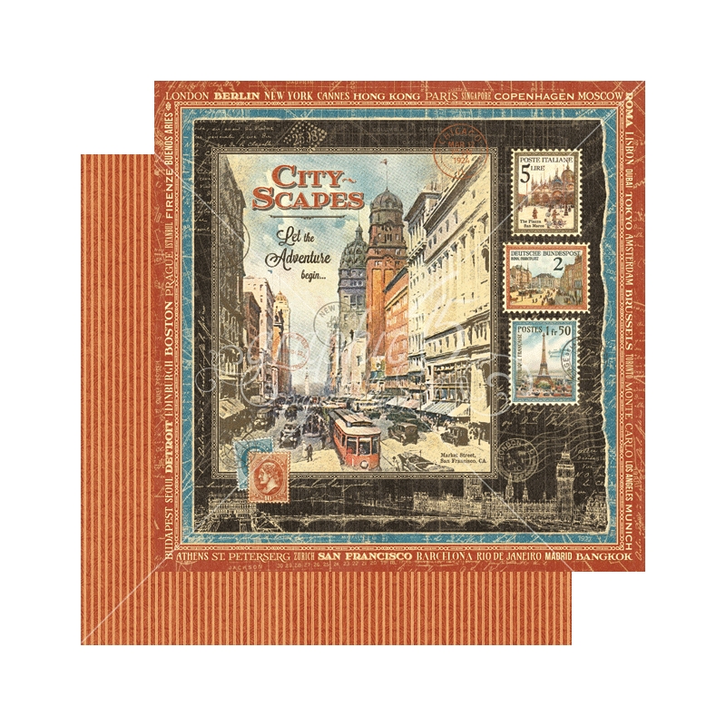 CityscapesSold in Packs of 10 Sheets